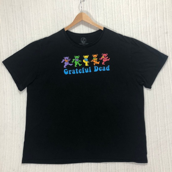 Grateful Dead Dancing Bears Graphic T-Shirt Black Cotton Tee Men's Size 3XL‎ - Picture 3 of 7